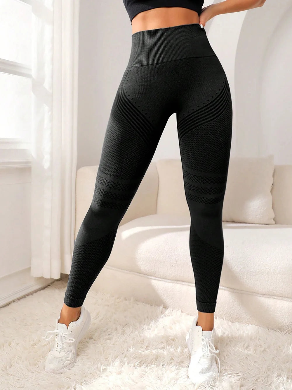 Sports Pants With Sexy Lines Lifting Buttocks Sports Tight Pants Women&