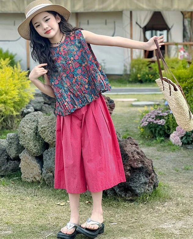 Kids Girl Clothes Summer Suits for Girls 12 14 Years Old Clothing Sets 4 7 Children 11 Korean Children&