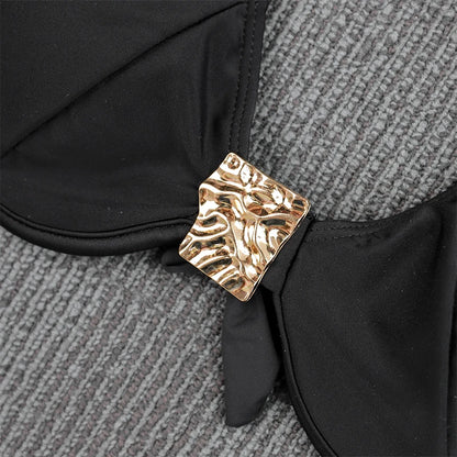 Push Up Swimwear Women Swimsuits 2025 Sexy Brazilian Bikini Set Thong Micro Biquini Female Bathing Suit Solid Beachwear