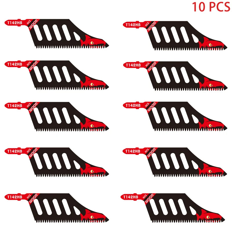 Jigsaw Blade Extra Long Heavy Duty Scroll Saw Blades T-Shank Fine Coarse Teeth for Wood Aluminum Tight Spaces