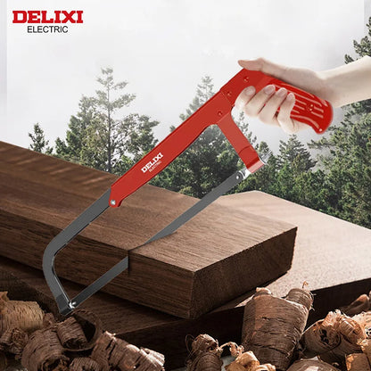 Hacksaw,Adjustable Spacing,Heavy-Duty Handheld Household Saw,Fast Cutting,Manual Tool,for Cutting Metal,Wood,Etc.DELIXI ELECTRIC