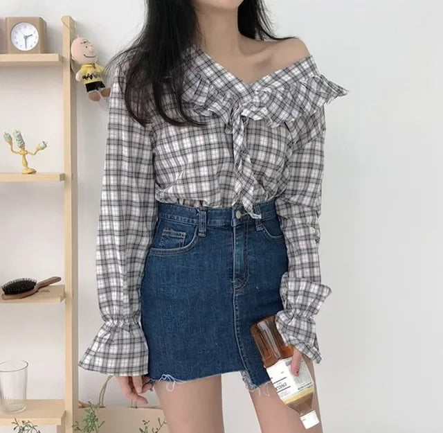 Jeans Skirts For Women Short Irregular High Waist Woman Denim Skirt Sexy Korean Style Cheap Streetwear Clothing Sales Fashion