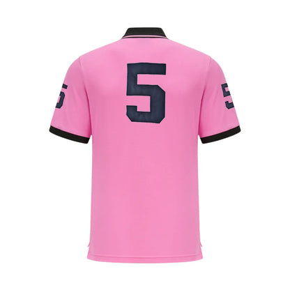 Polo Shirts for Men Miami Classic Red White Pink Sports Casual Pure Cotton Plus Size 7xl New Short Short Sleeved Collar T Shirt