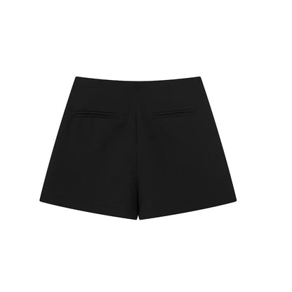 MUJER Black Skirt Shorts Women High Waist Mini Skirt Shorts Woman Fashion Asymmetric Skort For Women 2025 Summer Short Skirts