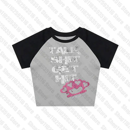 Crop Tops Y2k Vintage Top for Women 90s Vintage Clothes Women&