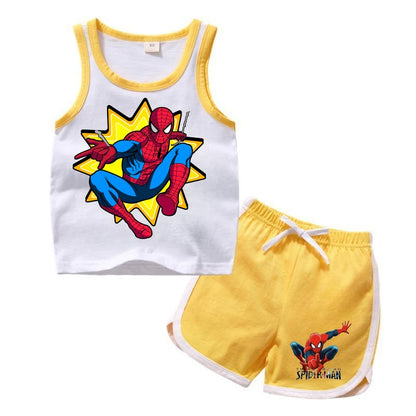 Verano T-shirts Girls Boys Graphic Pure CottonTee Cartoon Anime Clothing Sleeveless Tops