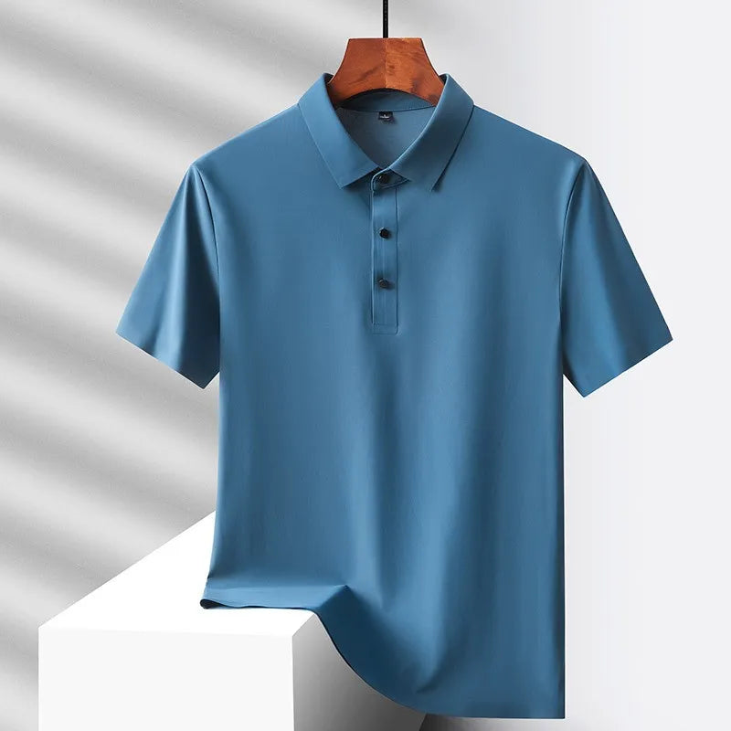 2025 new Polo T shirt for Men White Casual Short Sleeve Golf Polo Shirts Homme New Summer Clothes High Quality Ropa Hombre