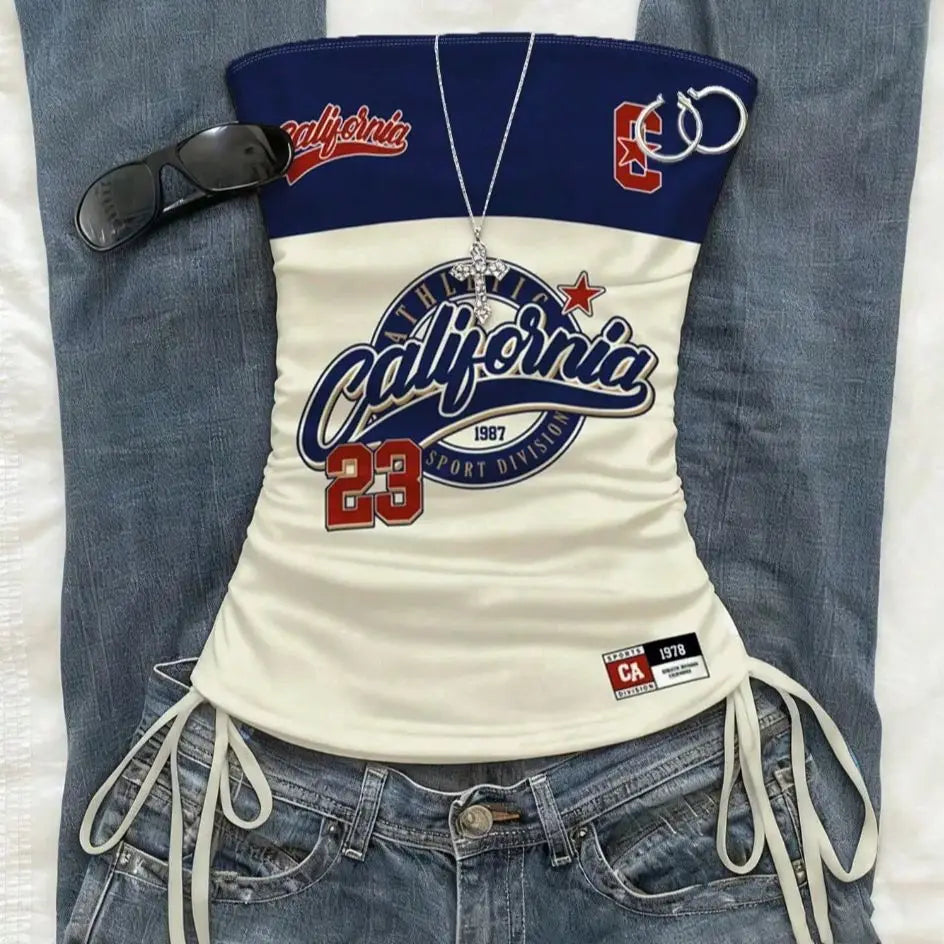 cropped top  ，Women&