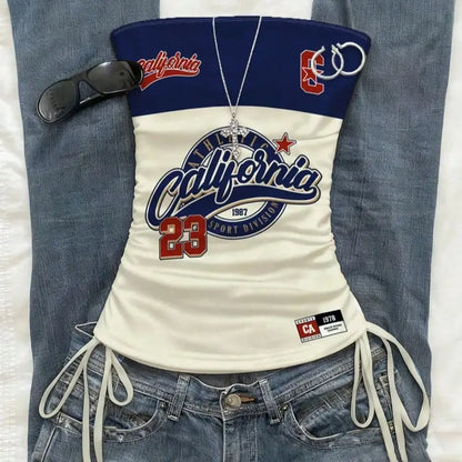 cropped top  ，Women&