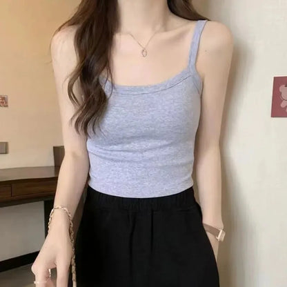 Crop Top Women Sexy Sleeveless Tops Fashion Female Underwear Lady&