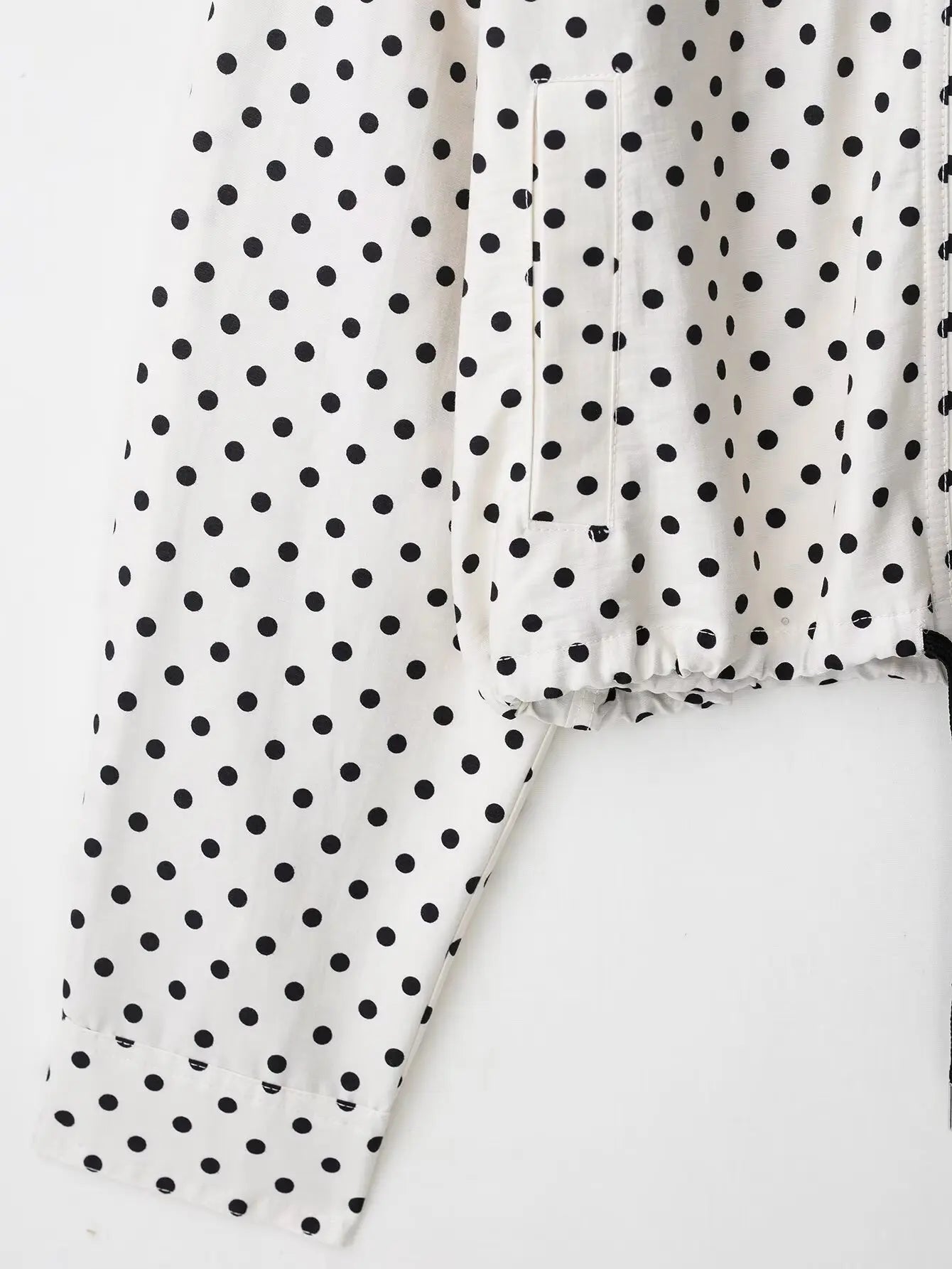HH Women Elegant Fashion Polka Dot Pink Jacket Single Breasted High Collar Drawstring Coat Spring Lady Trend Street Outwear