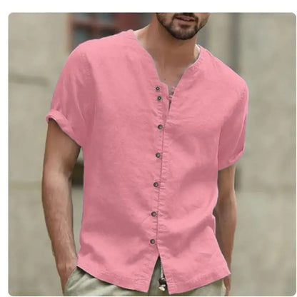 New linen shirt men&