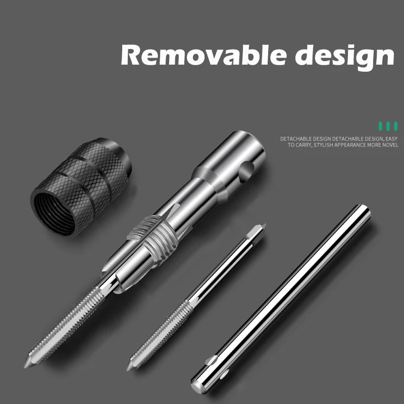 6/8 PCS Manual Tap Wrench Set HSS Right Tapping Drill Bit Thread Punching Tool External Thread Making Steel Screw Tab Hand Tools