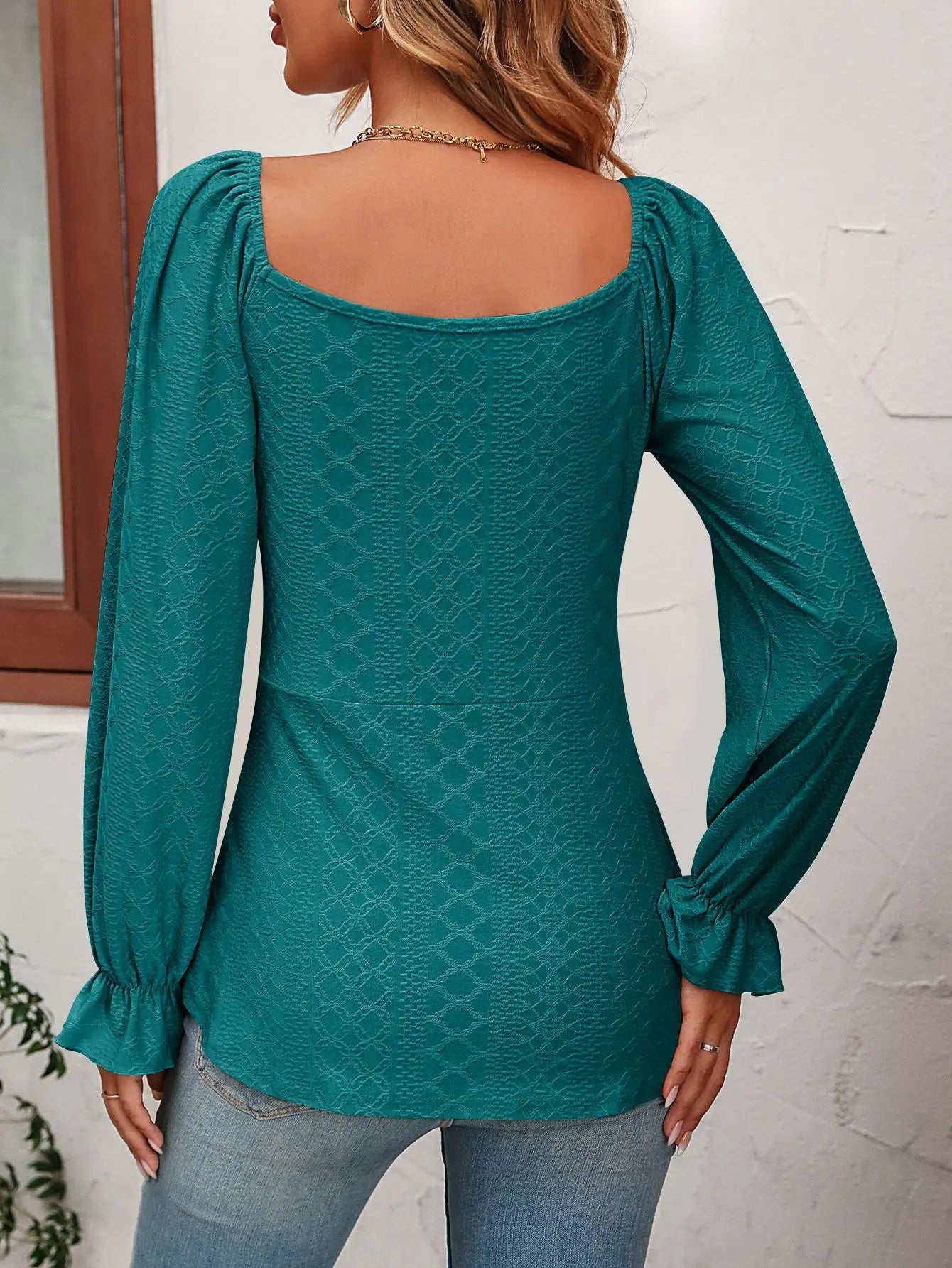 Fashion A Line Women Blouse Sexy V-Neck Drawstring Waist Long Sleeve T-Shirt Lady Elegant Spring Autumn Tops