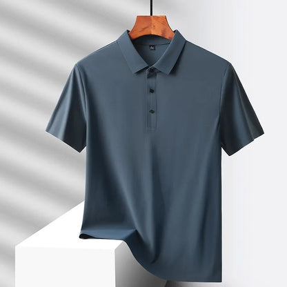 2025 new Polo T shirt for Men White Casual Short Sleeve Golf Polo Shirts Homme New Summer Clothes High Quality Ropa Hombre