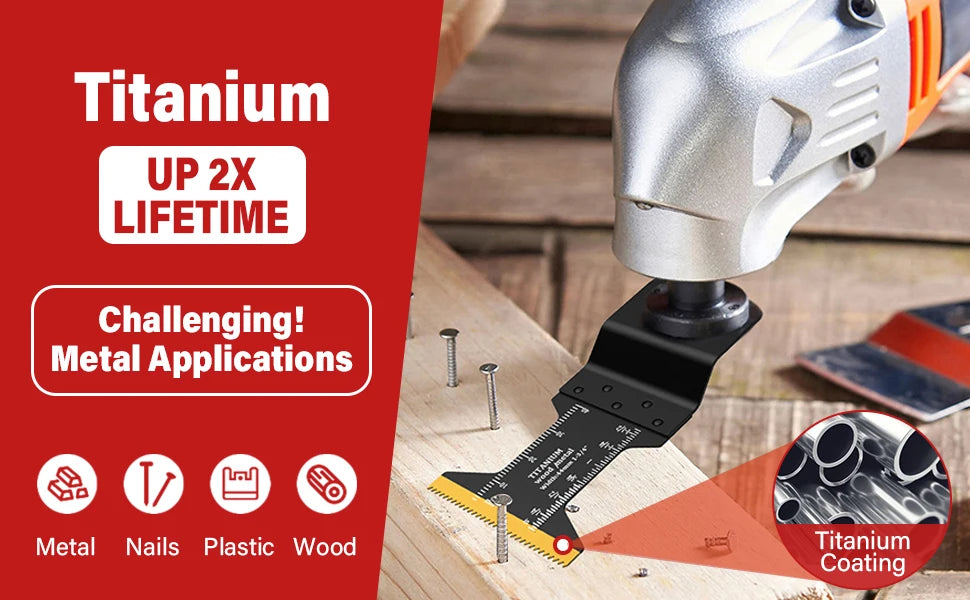 Cutting Metal,Steel Nails,Screws,Carbide Tooth Blade Oscillating Saw Blades 5pcs,Multitool Oscillating Tool Accessories
