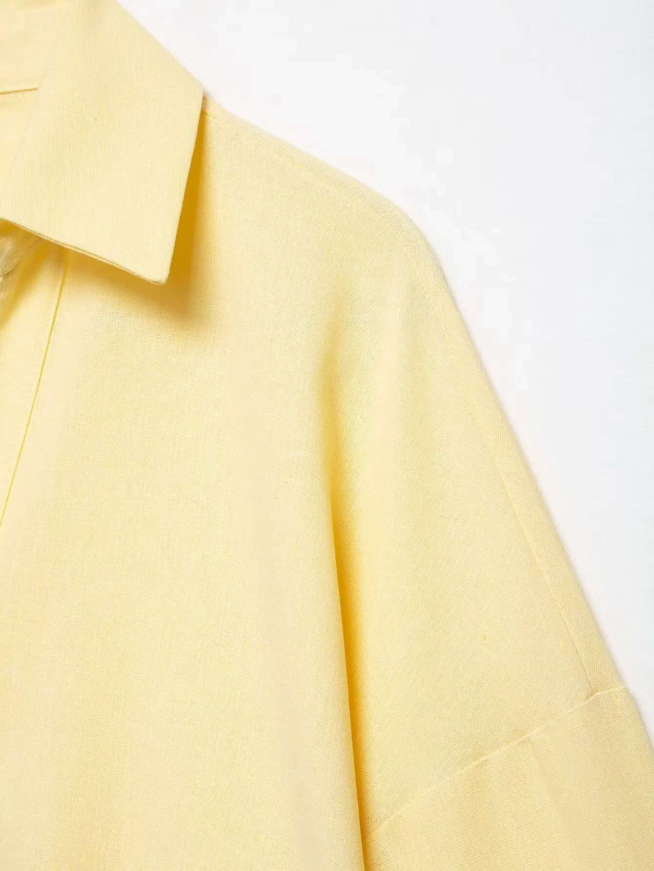 Spring Autumn Simple Linen Blend Long Sleeve Casual Shirt Summer Lapel Single Breasted Loose Chic Shirts Fashion Blouses Women