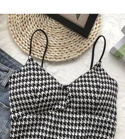 Crop Top Women Sexy Wireless Push Up Padded Tank Top Slim Was Thin Sports Summer Camisole 2023 New