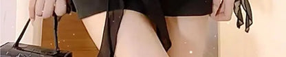 Black Dresses Women Sexy Hollow Out Female Casual Temperament New Spring Off Shoulder Korean Style Solid Hotsweet Empire Fashion