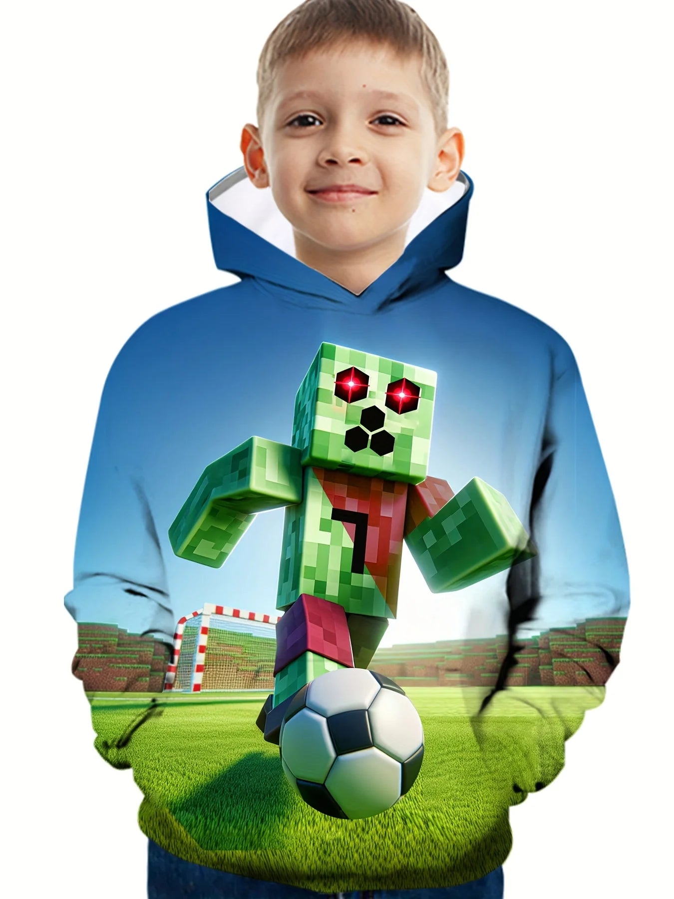Kids Clothes Boy Hoodies Girl Clothes Long Sleeve Building Block Print Casual Kids Summer Autumn Clothes Top Children&