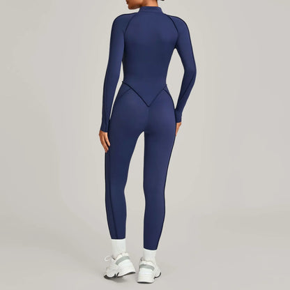 Yoga Suit Yoga Bodysuit Gym Set Women Sportswear Fitness Long Sleeve Sports Jumpsuit Female Workout Clothes One-piece Tracksuits
