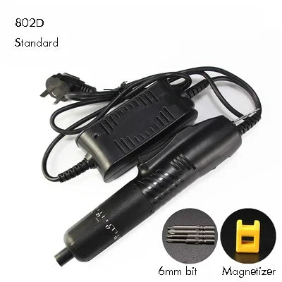 Electric Screw driver with Power Adapter, 800, 801, 802, 1/4 Interface, Adjustable Torque Power Screwdriver Screw Bit Gun
