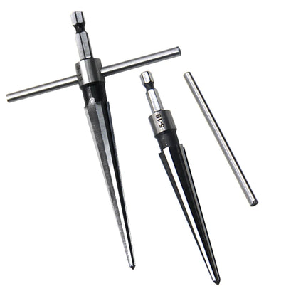 Woodwork Taper Reamer 3-13/5-16mm Wooden Board Electric Drill Hole Expanding Chamfer and Deburring Hexagonal Handle Cut Tool
