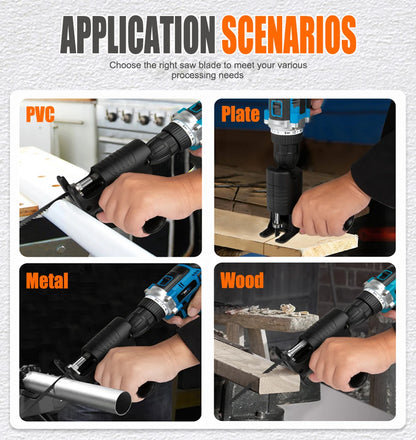 Electric Drill Modified To Electric Saws Reciprocating Saw Adapter Accessory Electric Saws Drill to Jig Saws Wood Cutting Tools