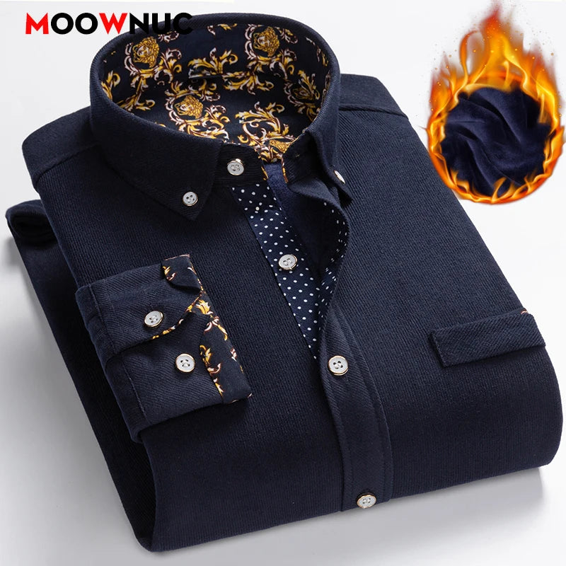 Mens Clothing Shirt For Men Long Sleeve Casual Shirt Winter Camisas Blouse Men&