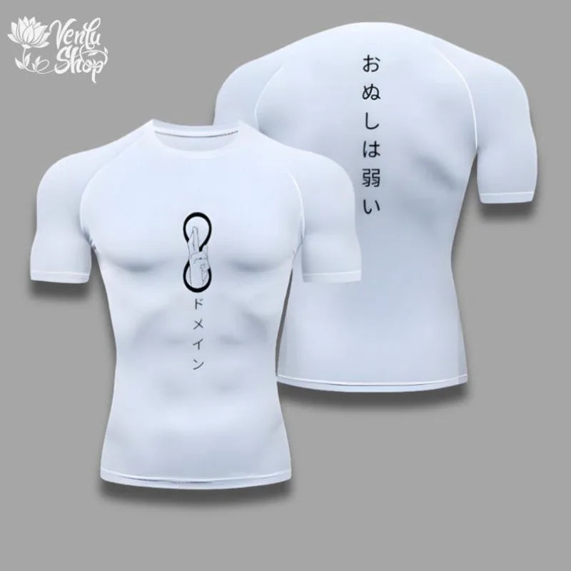 Gymwear, Satoru Gojo, Jujutsu Kaisen, Sorcerer, Hollow Purple, JJK, Gym Clothing, Compressions, Sportswear, Muscles