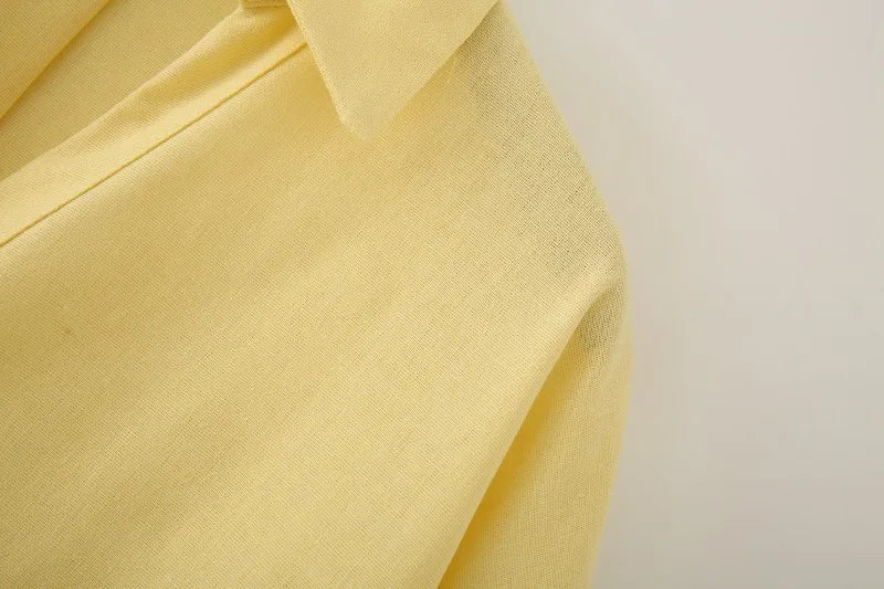 Womens Button Down Linen Shirts V Neck Roll Up Cuffed Sleeve Blouses Loose Collared Shirt Casual Formal Work Office Tops