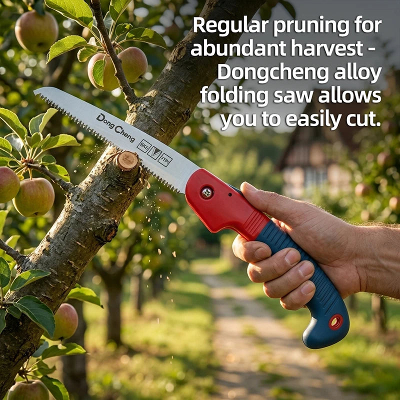 Folding Pruning Saw SK5 Alloy Steel Sharp Blade Portable Compact Garden Hand Tool for Tree Branch Wood Cutting Outdoor Camp
