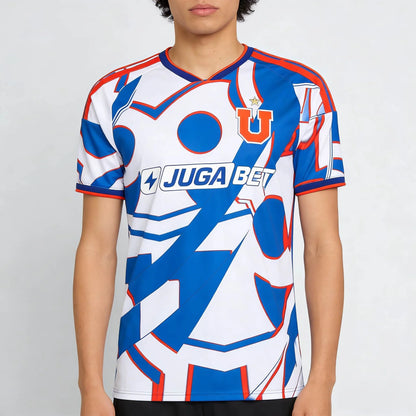 2026 New Jersey 3D Sports Universidad De Chile Special Edition Soccer Jersey – Blue Red Geometric Pattern Tees