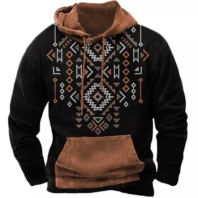 Hoodies For Men Y2k Golf Camping Casual cowboy Long Sleeve Autumn Fashion Sweatshirts 3d Printed Hooded Holiday Loose Oversized