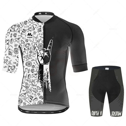 Cycling Jersey Set Team Racing Bike Clothes Summer Mountain Bicycle Clothing Men&