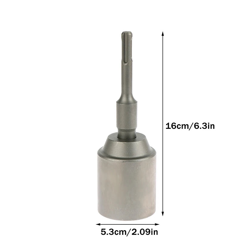 Forged Steel SDS-Plus Ground Rod Driver, Heavy Rotary Hammer Drills, T Post Drill Converter.