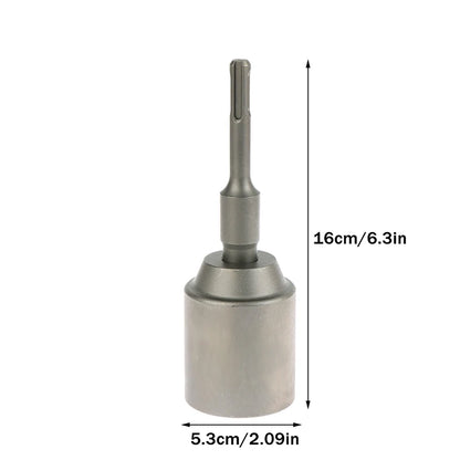 Forged Steel SDS-Plus Ground Rod Driver, Heavy Rotary Hammer Drills, T Post Drill Converter.