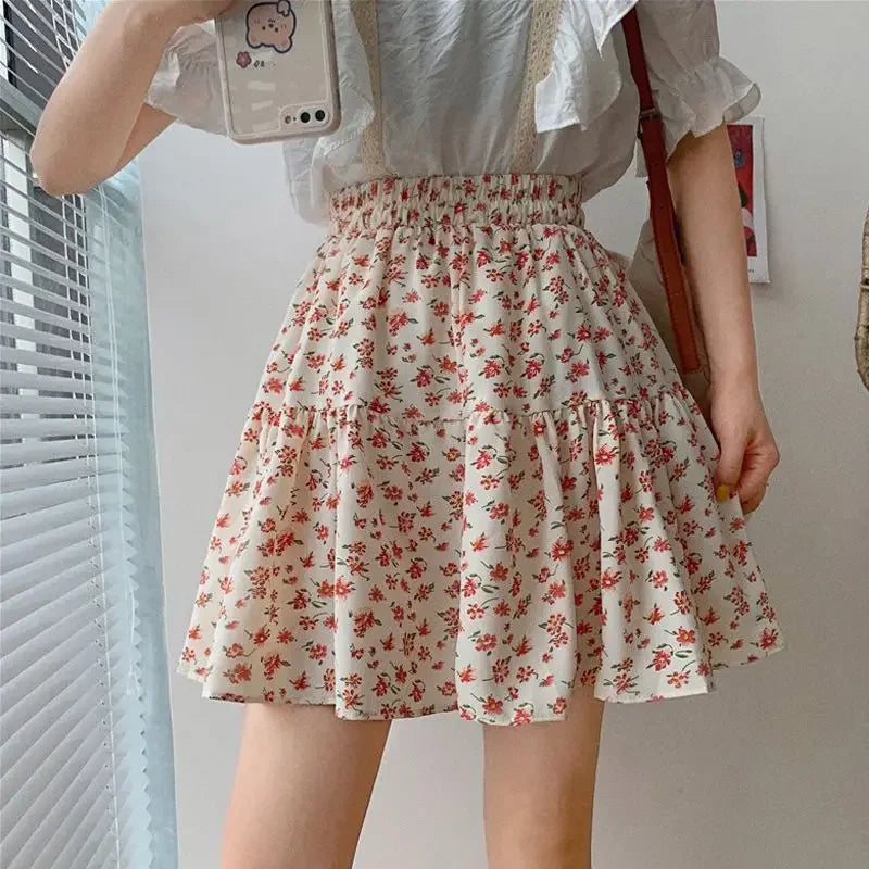 Short Mini Skirts For Women Korean Style Woman Skirt Chiffon Summer Offer Aesthetic Hot Harajuku Luxury Elegant Modest Stylish V