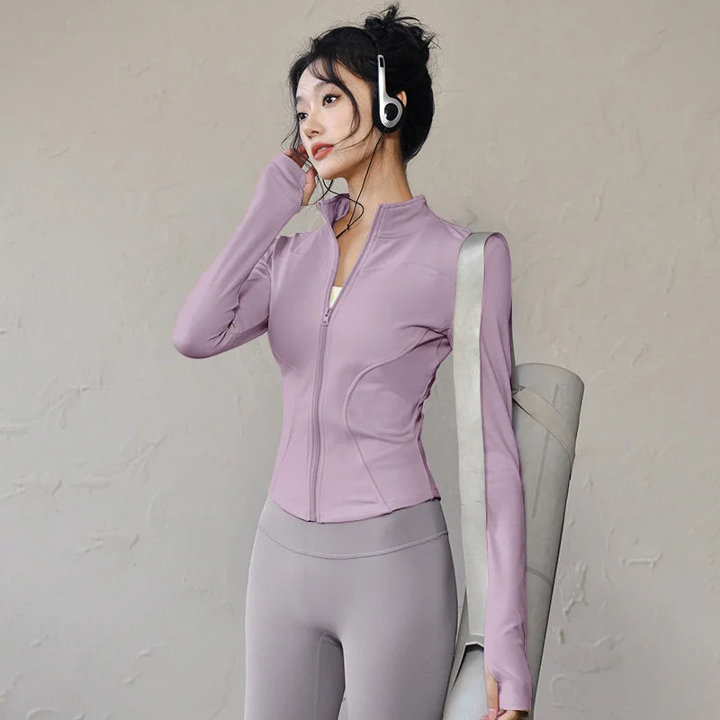new Sportswear Woman Gym Yoga Sports Jacket Women&