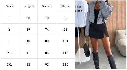 Sexy Split Short Skirt Women&