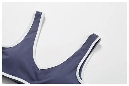 Women Gym Clothes Yoga Suits High Waist Two Piece Set Gym Leggings Yoga Sportswear Fitness Vest Crop Top Tracksuits Sports Bra