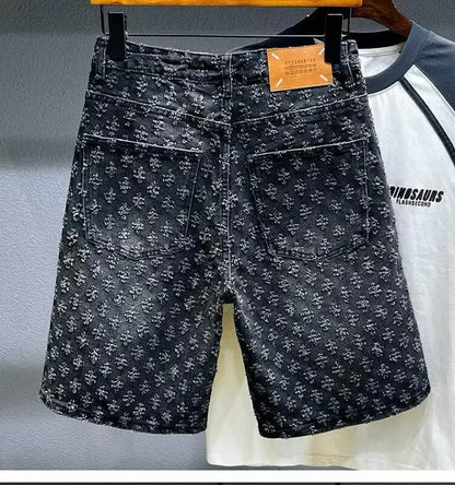 Short Shorts Summer New Personalized Trendy Brand Five Quarter Pants Korean Version Trend Slim Fit Versatile Youth Fashion