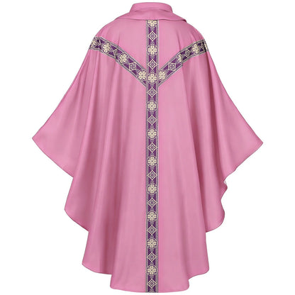 Men Catholic Church Priest Chasuble Embroidered Liturgical Robe Clergy Robe For Mass Prayer Costume Medieval Muslim Costume