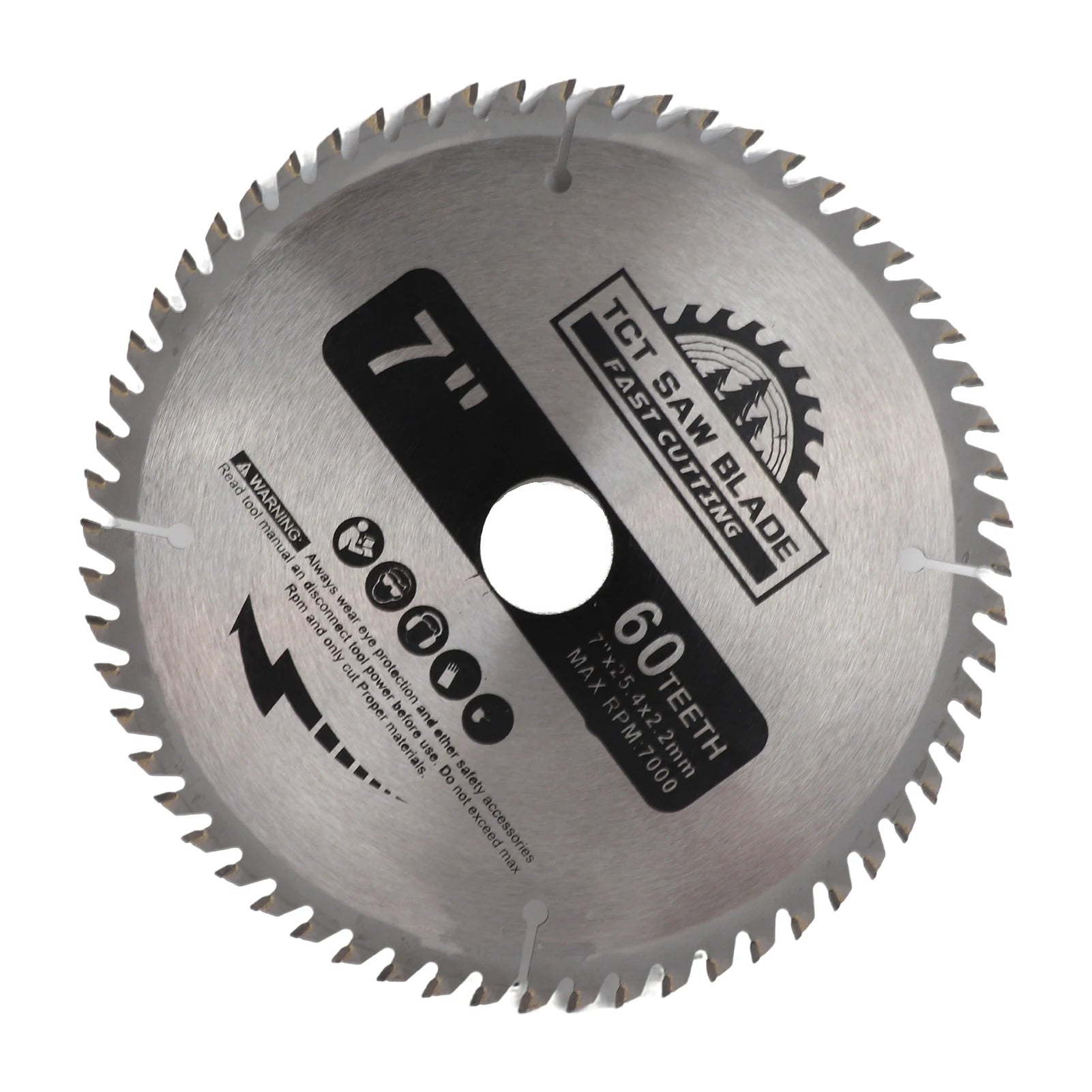 Saw Blade 7”180mm 60 Teeth Carbide Circular Saw Blade Cutting Disc for Wood Plastic