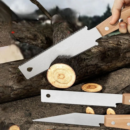 Japanese Style Hand Saw Single/Double Sided Fine Tooth Wood Saw SK5 Steel Flexible Hand Saw Garden Hand Tool for Woodworking