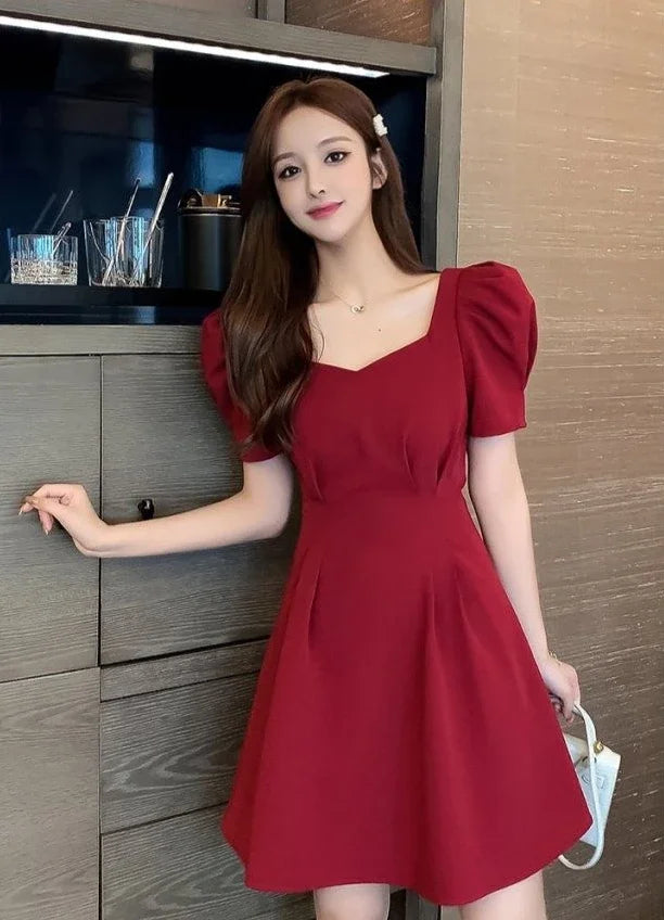 Red Short Dresses for Women 2025 Black Backless Woman Dress Mini Open Back Clothes Xxl Summer Aesthetic Fashion Promotion Sale X