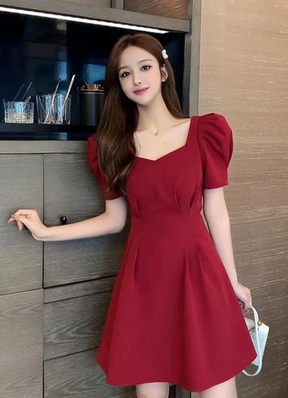 Red Short Dresses for Women 2025 Black Backless Woman Dress Mini Open Back Clothes Xxl Summer Aesthetic Fashion Promotion Sale X