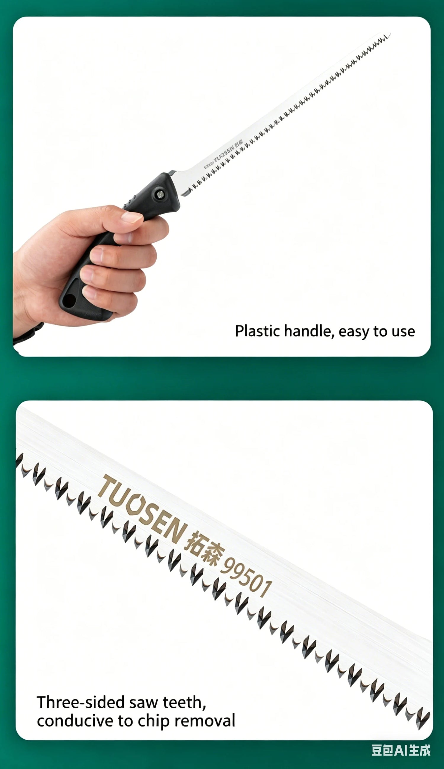 SK5 High Carbon Steel Hand Saw Sharp Swallowtail Pruning Saw for Wood Log Cutting Garden Tree Trimming Durable Blade