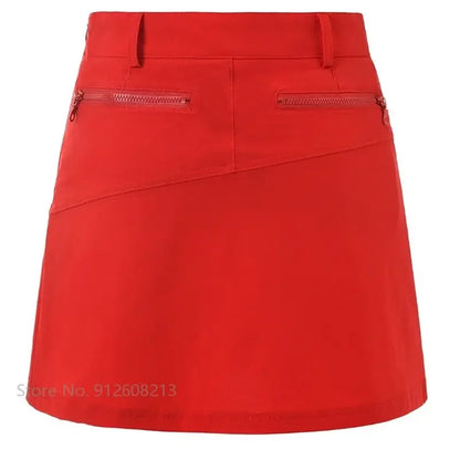 Short Skirt Women Breathable Anti Glare Casual Sports Skirts Outdoor Golf Tennis Pleated Skorts Lady A-lined Culottes with Short