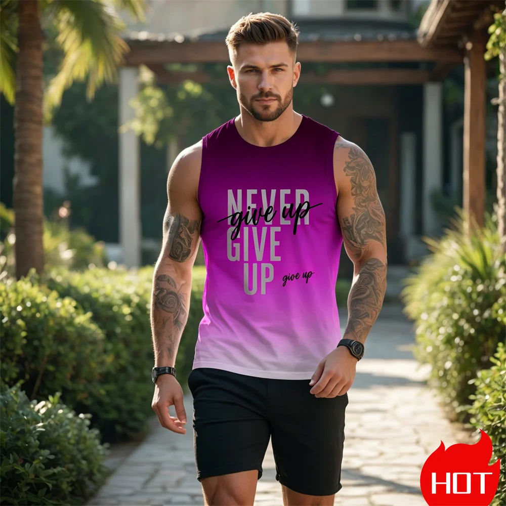sleeveless T-shirt for man Summer men&